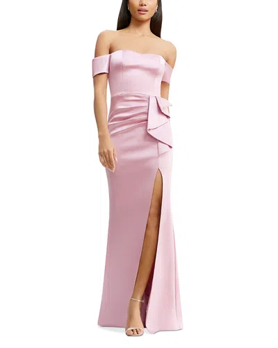 DRESS THE POPULATION DRESS THE POPULATION GABRIELLE OFF-THE-SHOULDER GOWN