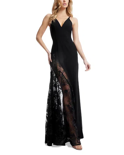 DRESS THE POPULATION DRESS THE POPULATION GIANNA LACE INSET GOWN