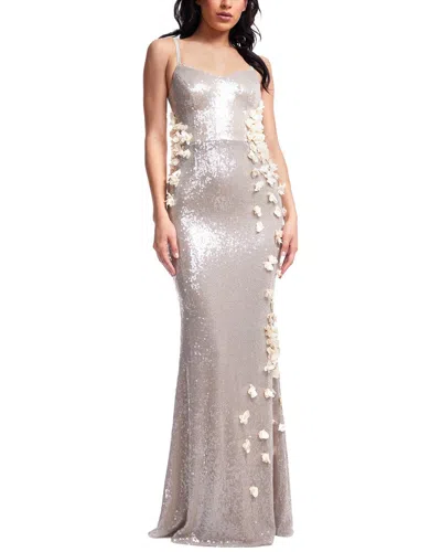 Dress The Population Giovanna Dress In Gray