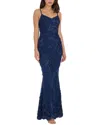 Dress The Population Giovanna Mermaid Gown In Blue