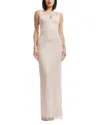 Dress The Population Goldie Gown In Champagne