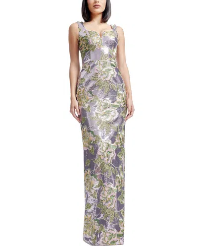 Dress The Population Goldie Maxi Dress In Purple