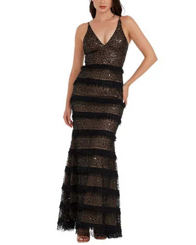 Dress The Population Guinevere Mermaid Gown In Brown