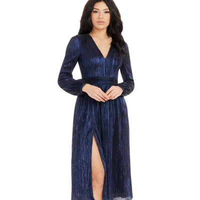 Dress The Population Holly Dress In Midnight Blue
