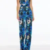 Dress The Population Hunter Jumpsuit In Blue