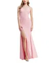 Dress The Population Iris Sleeveless Gown In Vintage Pink
