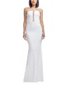 Dress The Population Izzy Strapless Gown In White