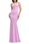Dress The Population Izzy Strapless Mermaid Gown In Lavender