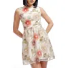 Dress The Population Jackie Floral Embellished Minidress In Champagne Multi