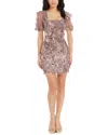 Dress The Population Jillian Sequin Minidress In Multi
