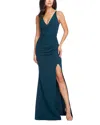 DRESS THE POPULATION DRESS THE POPULATION JORDAN PLUNGE NECK GOWN