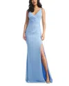 Dress The Population Magdalynn One Shoulder Mermaid Gown In Sky