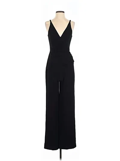 Pre-owned Dress The Population Jumpsuit In Black