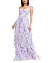 Dress The Population Layana Ruffle Strapless Evening Gown