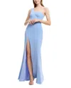 Dress The Population Magdalynn One Shoulder Mermaid Gown In Sky