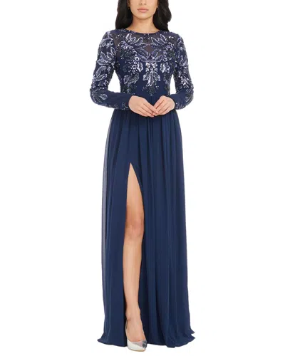 Dress The Population Martha Maxi Dress In Blue