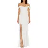 Dress The Population Melania Off The Shoulder Gown In White