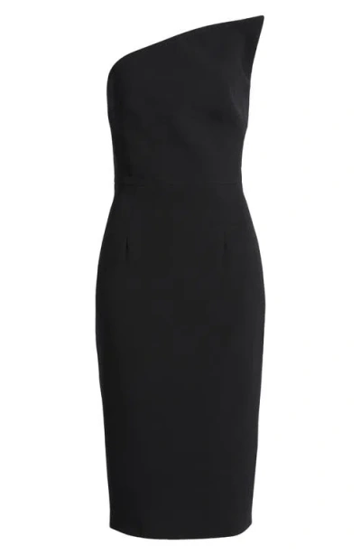 Dress The Population Milan Strapless Sheath Cocktail Dress In Black