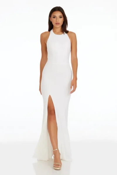 Dress The Population Paige Gown In White