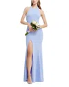 Dress The Population Paige Halter Gown In Sky