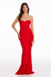 Dress The Population Paris Gown In Red