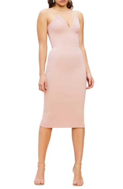 Dress The Population Perla Strapless Dress In Blush