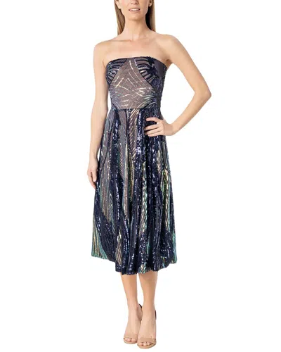 Dress The Population Ruby A-line Dress In Multi