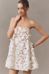 Dress The Population Sachi Sleeveless Butterfly Bubble Mini Dress In White
