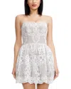 Dress The Population Sasha Strapless Cocktail Minidress In White