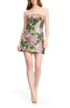 Dress The Population Scottie Sequin Floral Embroidered Minidress In Multi