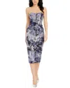 Dress The Population Shailene Sheath Dress In Gray