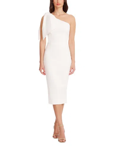 Dress The Population Tiffany One Shoulder Midi Dress In Off White