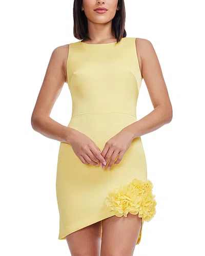Dress The Population Tobi Asymmetrical Dress In Yellow