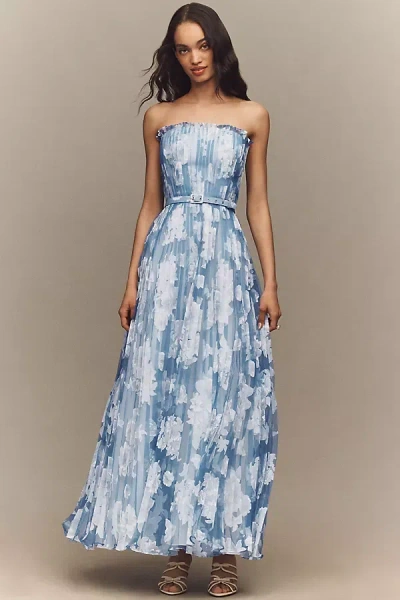 Dress The Population Verity Gown In Gray