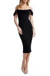 Dress The Population Women's Vickie Off-the-shoulder Dress In Black
