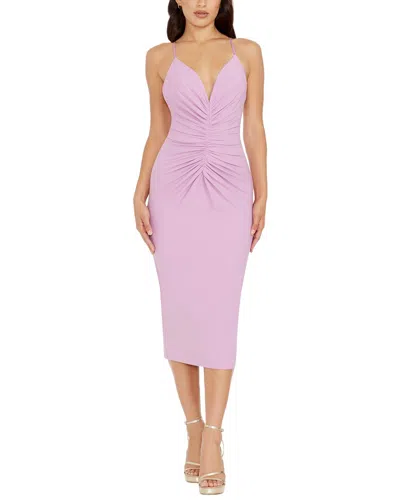 Dress The Population Viv Midi Dress In Pink