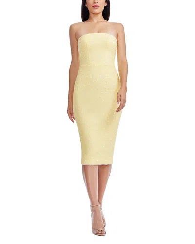 Dress The Population Viviana Dress In Yellow