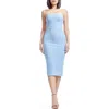 Dress The Population Viviana Sequin Strapless Sheath Dress In Sky