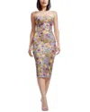 Dress The Population Viviana Sheath Dress In Multi