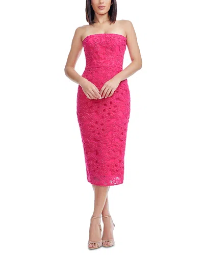 Dress The Population Viviana Strapless Dress In Pink