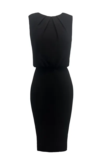 Dress The Population Women's Amada Black Midi Dress