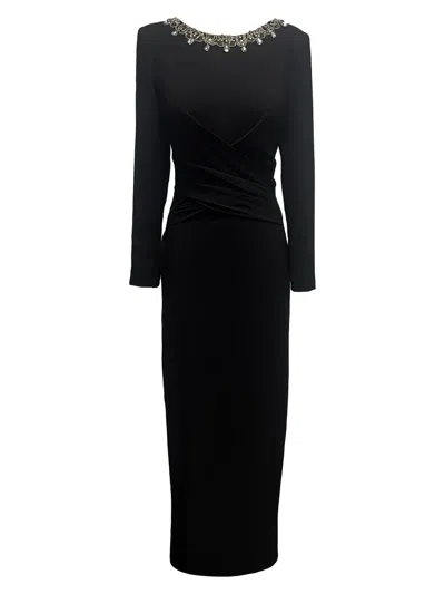 Dress The Population Anne Gown In Black