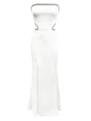 DRESS THE POPULATION WOMEN'S ARIANA EMBELLISHED CUT-OUT GOWN