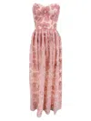 Dress The Population Women's Audrina Embellished Strapless Fit-and-flare Gown In Mauve Multi