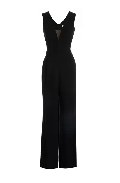 DRESS THE POPULATION WOMEN'S BLACK KATRINA JUMPSUIT
