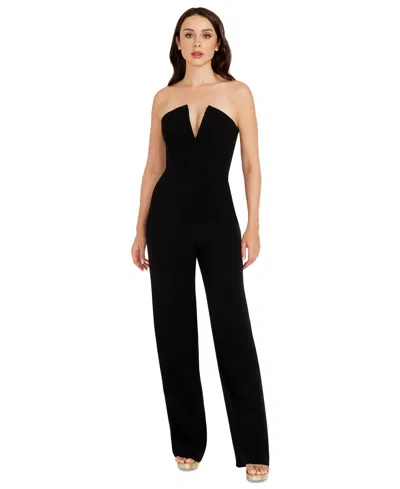 DRESS THE POPULATION WOMEN'S FERNANDA STRAPLESS JUMPSUIT