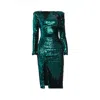 Dress The Population Women's Green Natalie Dress In Green