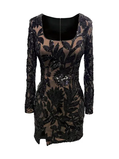 Dress The Population Women's Hilary Sequin-embroidered Minidress In Multi