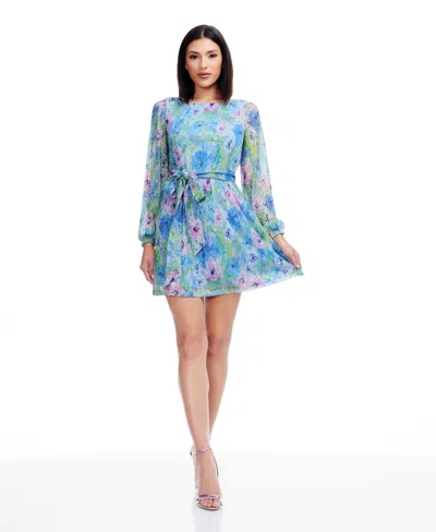 Dress The Population Women's Kirsi Printed Mini Dress