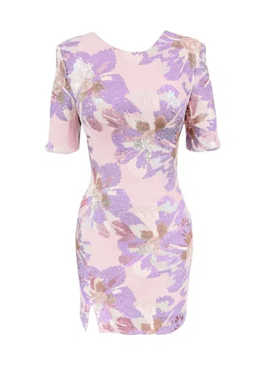 Dress The Population Women's Maddox Sequin-embellished Body-con Minidress In Soft Pink Multi